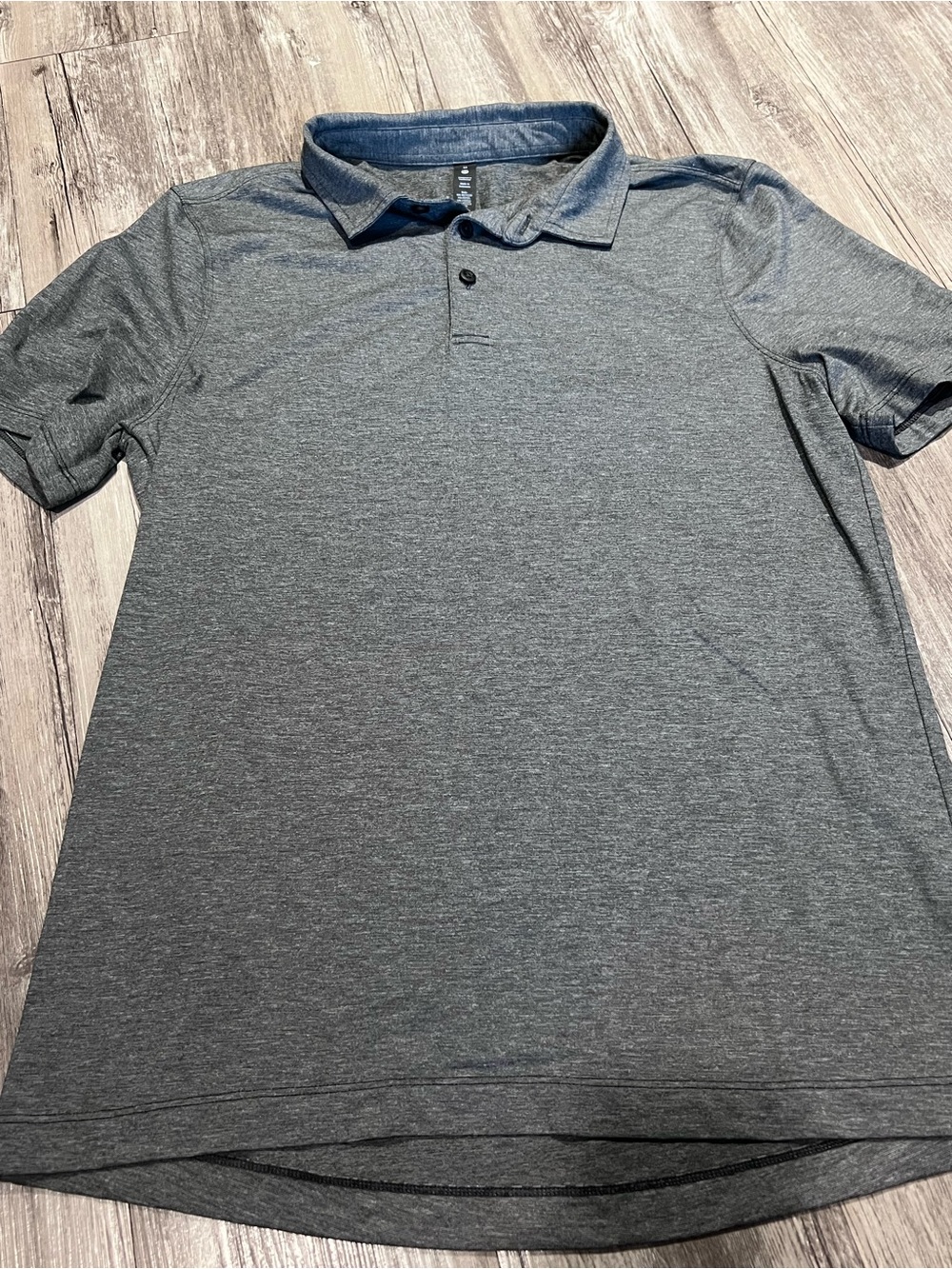 Lululemon Men’s Heather Gray Polo Shirt - Casual Performance Style